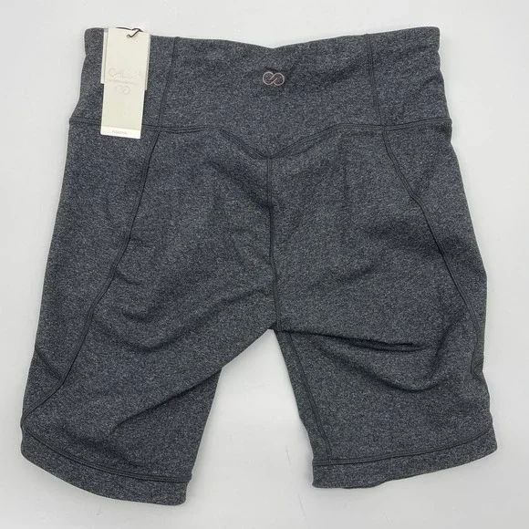 NWT CALIA by CARRIE UNDERWOOD Grey High Rise Bermuda Biker Short Womens Sz L - Picture 2 of 5